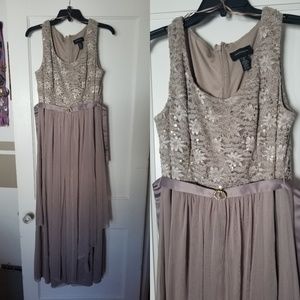 Long mother of bride dress